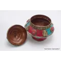 Boîte à bijoux tibétaine mantra et Bouddhas - Artisanat tibétain bouddhiste