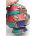 Vase aux trésors boîte à bijoux bouddhiste - Artisanat tibétain bouddhiste
