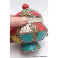 Vase aux trésors boîte à bijoux tibétaine - Artisanat tibétain bouddhiste