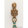 Phurba tibétain et dorjé laiton turquoise Objets rituels bouddhistes PHURBA2.1
