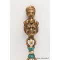Phurba tibétain et dorjé laiton turquoise Objets rituels bouddhistes PHURBA2.1
