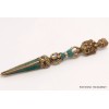 Phurba tibétain et dorjé laiton turquoise Objets rituels bouddhistes PHURBA2.1