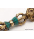 Phurba tibétain et dorjé laiton turquoise Objets rituels bouddhistes PHURBA2.1