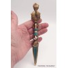 Phurba tibétain et dorjé laiton turquoise Objets rituels bouddhistes PHURBA2.1