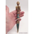 Phurba tibétain et dorjé laiton turquoise Objets rituels bouddhistes PHURBA2.1