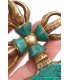Double dorjé bouddhiste et kartika en turquoise Dordjé Tibétain DD7