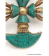 Double dorjé bouddhiste et kartika en turquoise Dordjé Tibétain DD7