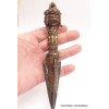 Ancienne dague tibétaine Phurba en bronze Phurba tibétain, dague magique PHURBA5-a