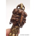 Ancienne dague tibétaine Phurba en bronze Phurba tibétain, dague magique PHURBA5-a