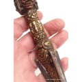 Ancienne dague tibétaine Phurba en bronze Phurba tibétain, dague magique PHURBA5-a