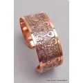Jonc bouddhiste en Cuivre Roue du Dharma - Bijoux en Cuivre