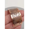 Jonc bouddhiste en Cuivre Roue du Dharma - Bijoux en Cuivre