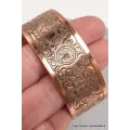 Jonc bouddhiste en Cuivre Roue du Dharma - Bijoux en Cuivre