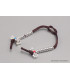 Compteur pour mala bouddhiste couleur argent Mala tibétain 108 perles BM38.2