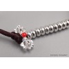 Compteur pour mala bouddhiste couleur argent Mala tibétain 108 perles BM38.2