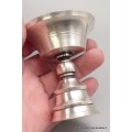 Lampe à beurre rituel bouddhiste 8 cm métal blanc Lampe à beurre bouddhiste lamp34