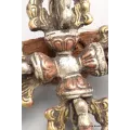 Double dorje tibétain deux tons cuivre bronze - Dordjé, double dorjé (sans cloche)