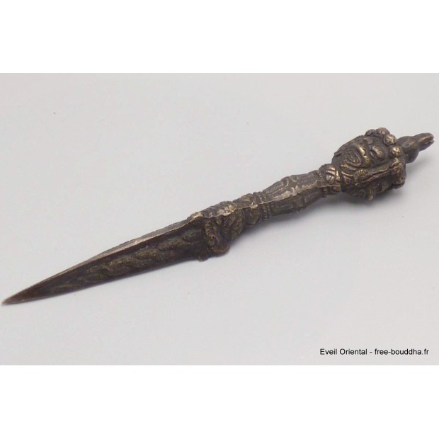 Phurba tibétaine bronze ou laiton Phurba tibétain, dague magique PHURBA20