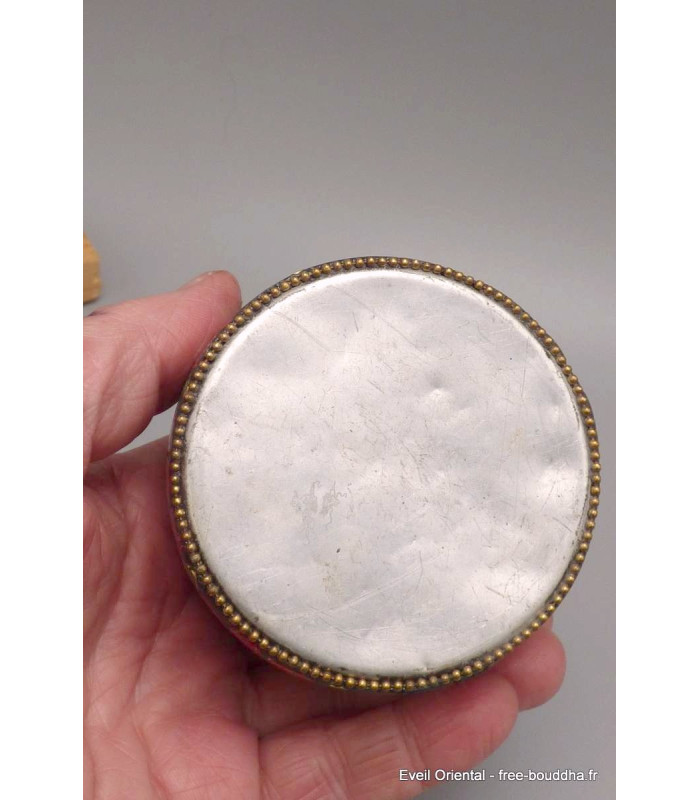 Boîte à bijoux bouddhiste Om et Mantra Boîte à Bijoux tibétaine BAT91