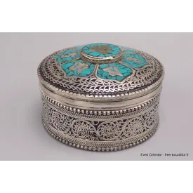 Boîte à bijoux bouddhiste Om et Mantra - Boîte à Bijoux tibétaine