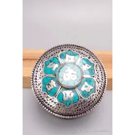 Boîte à bijoux bouddhiste Om et Mantra - Boîte à Bijoux tibétaine