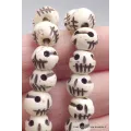 Mala tibetain tibétain 108 perles tête de mort - Mala tibétain 108 perles