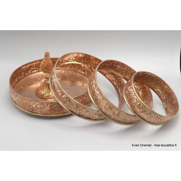 Bols d'offrandes mandala des 6 perfections 18 cm Bols d'offrandes bouddhistes BOL6P