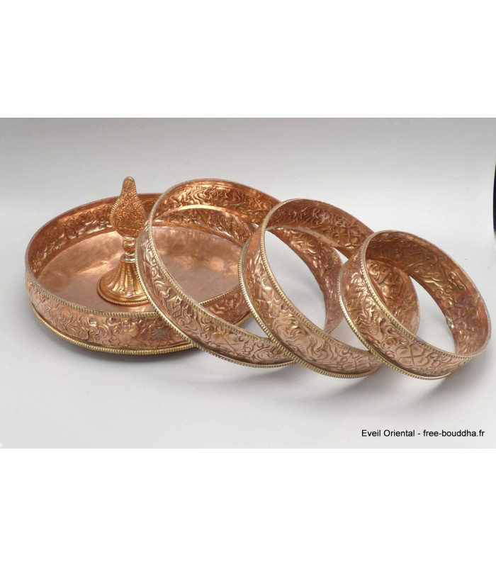 Bols d'offrandes mandala des 6 perfections 18 cm Bols d'offrandes bouddhistes BOL6P