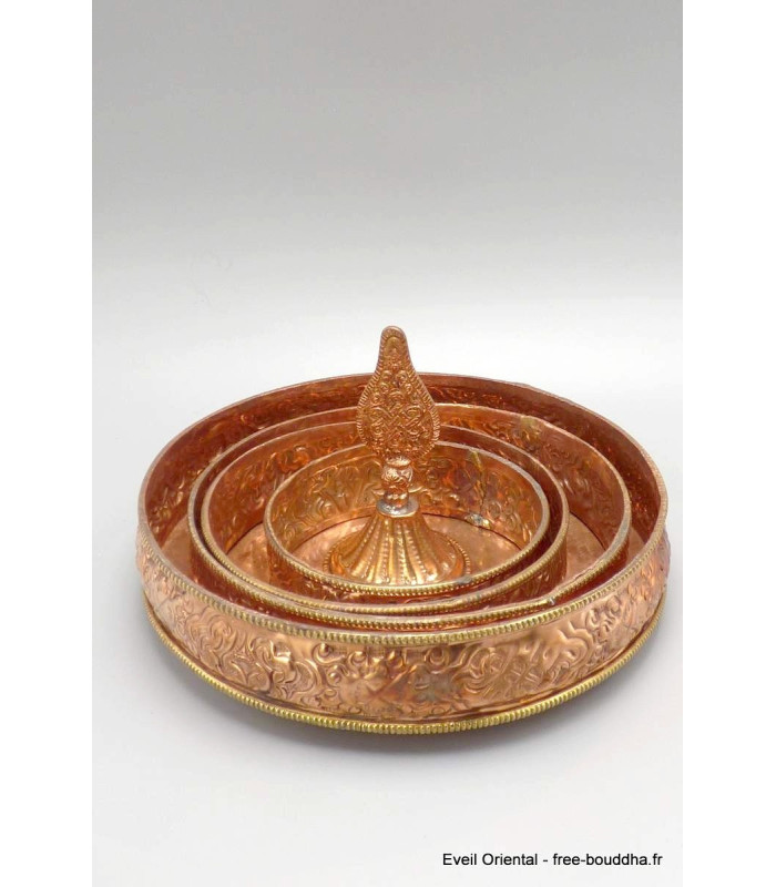 Bols d'offrandes mandala des 6 perfections 18 cm Bols d'offrandes bouddhistes BOL6P