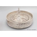 Bols d'offrandes mandala plaqué argent 18 cm Bols d'offrandes bouddhistes BOL6P1