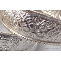 Bols d'offrandes mandala plaqué argent 18 cm Bols d'offrandes bouddhistes BOL6P1