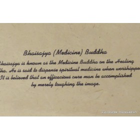 Tenture tibétaine lokta Bouddha de médecine Tentures tibétaines Bouddha SM4