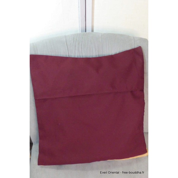Housse de coussin Noeud sans fin bordeau Housse de coussin bouddhiste HCM2