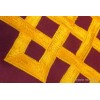 Housse de coussin Noeud sans fin bordeau Housse de coussin bouddhiste HCM2