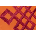 Housse de coussin Noeud sans fin couleur safran - Housse de coussin bouddhiste