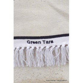 Tenture tibétaine en coton Tara Verte Tentures tibétaines Bouddha TENTRV1