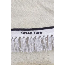 Tenture bouddhiste en coton épais Tara Verte 52 x 82 cm - Tentures bouddhistes