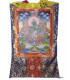 Grand Tangka bouddhiste Tara Verte 105 cm Tentures tibétaines Bouddha GTAN3