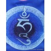 Tenture bouddhiste Om Ah Hung bleue Tentures tibétaines Bouddha OAH6