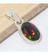 Pendentif Opale noire du Chili multicolore Pendentifs pierres naturelles CWA121