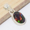 Pendentif Opale noire du Chili multicolore Pendentifs pierres naturelles CWA121
