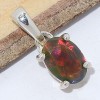 Pendentif Opale noire du Chili dominante rouge Pendentifs pierres naturelles CWA121.1