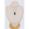 Rare Pendentif Opale noire du Chili bleue rouge Pendentifs pierres naturelles CWA121.3