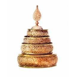 Bols d'offrandes mandala des 6 perfections 13 cm Bols d'offrandes bouddhistes BOL6P2