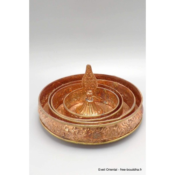 Bols d'offrandes mandala des 6 perfections 13 cm Bols d'offrandes bouddhistes BOL6P2