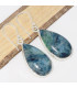 Boucles d'oreilles Cyanite Mermaid forme goutte Bijoux en Cyanite Mermaid Sirène CWA122