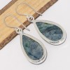 Boucles d'oreilles Cyanite Mermaid forme goutte Bijoux en Cyanite Mermaid Sirène CWA122