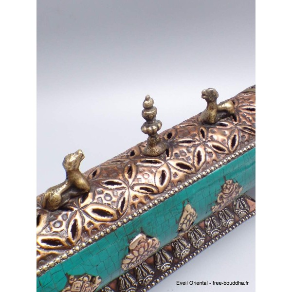 Brûleur d'encens bouddhiste Stupa Encens tibétains, accessoires MAPD4
