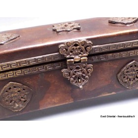 Porte encens tibétain ancien cuivre 30 cm Encens tibétains, accessoires PETAN20