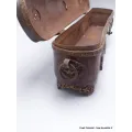 Porte encens tibétain ancien cuivre 30 cm - Porte-encens tibétains